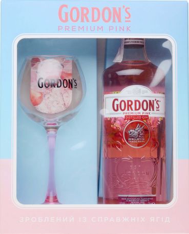 Джин Gordon's Premium Pink 0.7 л 37.5% + бокал - Фото 4