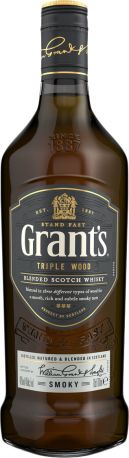 Виски Grant's Triplewood Smoky 5-6 лет выдержки 0.7 л 40%