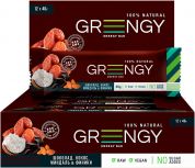 Упаковка батончиков Greengy Финики, Шоколад, Кокос и Миндаль 12 шт х 40 г Упаковка батончиков Greengy Финики, Шоколад, Кокос и Миндаль 12 шт х 40 г