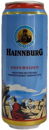 Пиво Hainnburg Hefeweizen светлое нефильтрованное 5.2% 0.5 л