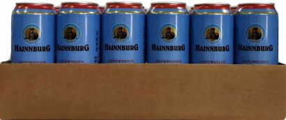 Упаковка пива Hainnburg Hefeweizen светлое нефильтрованное 5.2% 0.5 л х 24 шт.
