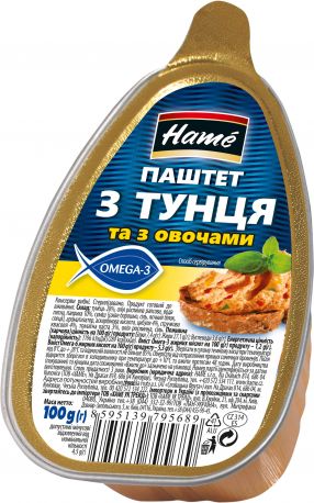 Паштет Hame из тунца с овощами 100 г