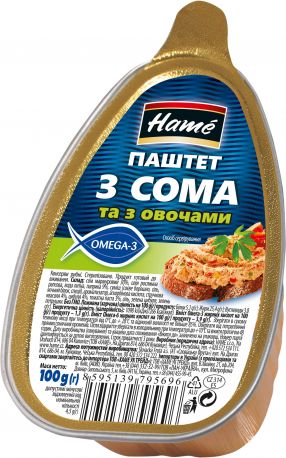 Паштет Hame из сома с овощами 100 г