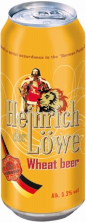 Пиво Heinrich der Lowe Wheat светлое нефильтрованное 5.3 % 0.5 л