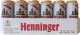 Упаковка пива Henninger Lager светлое фильтрованное 4.8% 0.5 л x 24 шт - Фото 1