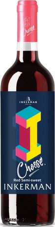 Вино Inkerman I Choose Red красное полусладкое 0.7 л 9-13%