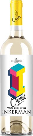 Вино Inkerman I Choose White белое полусладкое 0.7 л 9-13%
