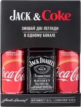 Виски Jack Daniel's & Coca-Cola Old No.7 40% 0.7 л + Coca-Cola 0.33 х 2 шт Виски Jack Daniel's & Coca-Cola Old No.7 40% 0.7 л + Coca-Cola 0.33 х 2 шт