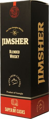 Виски Jimsher Саперави 0.7 л 40% в подарочной упаковке - Фото 1