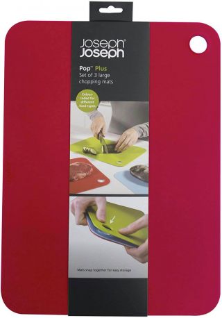 Набор досок разделочных Joseph Joseph с подставкой 3 предмета 39*29 см - Фото 1