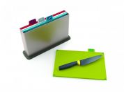 Набор Joseph Joseph Index 4 разделочных доски 33.5х23х8.3 см + нож и кейс для хранения