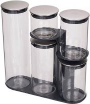 Набор емкостей для сыпучих продуктов Joseph Joseph Podium 100 5 шт Набор емкостей для сыпучих продуктов Joseph Joseph Podium 100 5 шт