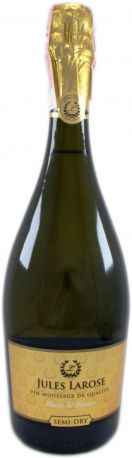 Вино игристое Jules Larose Blanc de Blancs DemiSec белое полусухое 0.75 л 11%