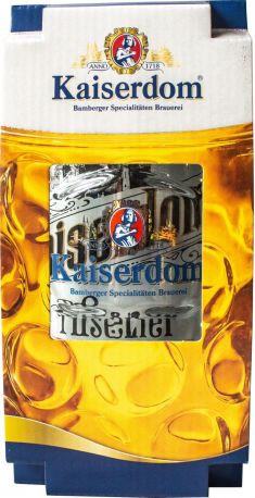Подарочный набор пиво Kaiserdom Pils Premium светлое фильтрованное 4.7 % 1 л х 1 шт + кружка 1 л - Фото 5
