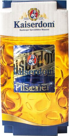 Подарочный набор пиво Kaiserdom Pils Premium светлое фильтрованное 4.7 % 1 л х 1 шт + кружка 1 л - Фото 6