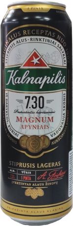 Пиво Kalnapilis светлое фильтрованное 7.3% 0.568 л