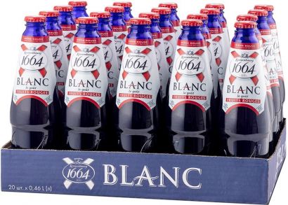 Упаковка пива Kronenbourg 1664 Blanc le goût Fruits Rouges 4.5% 0.46 л х 20 шт