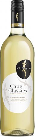 Вино Kumala Cape Classics белое сухое 0.75 л 13%