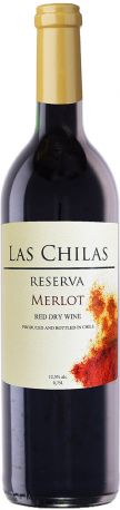Вино Las Chilas Reserva Merlot красное сухое 0.75 л 12.5%