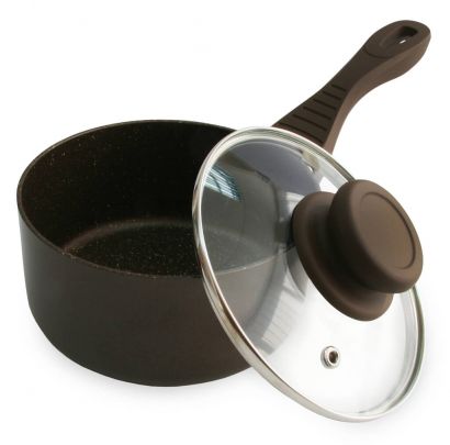 Ковш Lessner Chocolate Line с крышкой 14 см - Фото 4