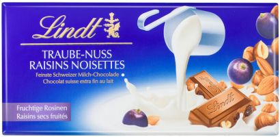 Шоколад Молочный Lindt Traube-Nuss Raisins Noisettes 100 г
