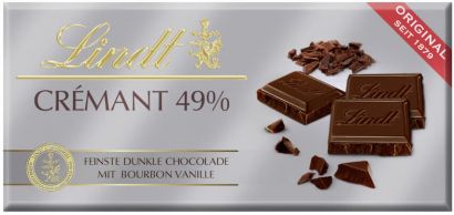 Шоколад горький Lindt Cremant 49% 100 г