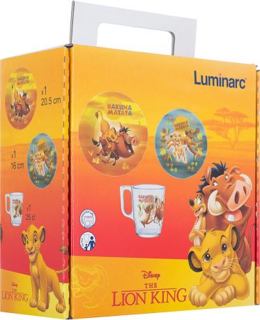 Набор детский Luminarc Disney Lion King 3 предмета - Фото 7