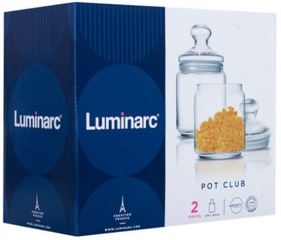 Набор банок для сыпучих продуктов Luminarc Club 2 х 0.75 л - Фото 4