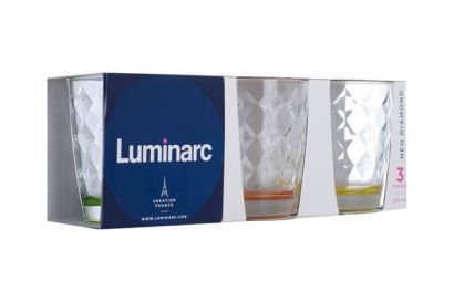 Набор низких стаканов Luminarc Neo Diamond 3 X 270 мл
