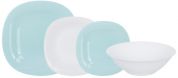 Сервиз Luminarc Carine Light Turquoise & White из 19 предметов Сервиз Luminarc Carine Light Turquoise & White из 19 предметов