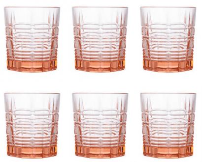 Набор низких стаканов Luminarc Даллас Розовый 300 мл 6 шт - Фото 2
