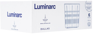 Набор низких стаканов Luminarc Даллас Розовый 300 мл 6 шт - Фото 4