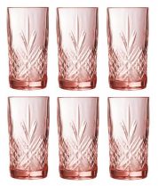 Набор высоких стаканов Luminarc Зальцбург Pink 6 шт х 380 мл Набор высоких стаканов Luminarc Зальцбург Pink 6 шт х 380 мл