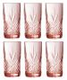 Набор высоких стаканов Luminarc Зальцбург Pink 6 шт х 380 мл