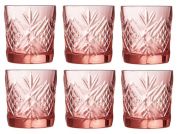 Набор низких стаканов Luminarc Зальцбург Розовый 300 мл 6 шт Набор низких стаканов Luminarc Зальцбург Розовый 300 мл 6 шт