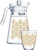 Набор для напитков Luminarc Neo Golden Flower Maze 7 предметов Набор для напитков Luminarc Neo Golden Flower Maze 7 предметов