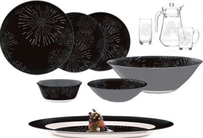 Столовый сервиз Luminarc Simply Nightfall Silver 46 предметов