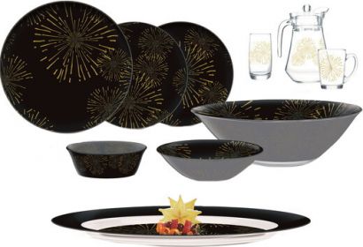 Столовый сервиз Luminarc Simply Nightfall Gold 46 предметов