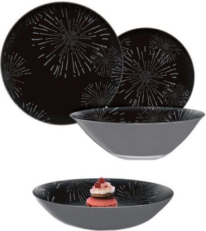 Столовый сервиз Luminarc Simply Nightfall Silver 19 предметов