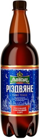 Упаковка пива Львівське Рождественское темное фильтрованное 4.4% 1 л х 12 шт - Фото 2