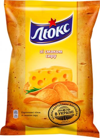 Упаковка чипсов Люкс со вкусом сыра 25 г x 84 шт