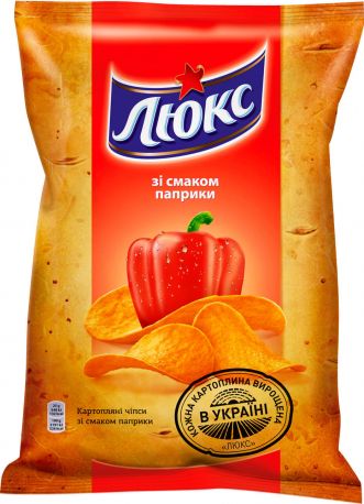 Упаковка чипсов Люкс со вкусом паприки 71 г x 42 шт