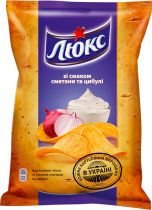 Упаковка чипсов Люкс со вкусом сметаны и лука 71 г x 42 шт Упаковка чипсов Люкс со вкусом сметаны и лука 71 г x 42 шт