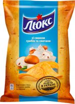 Упаковка чипсов Люкс со вкусом грибов со сметаной 71 г x 42 шт Упаковка чипсов Люкс со вкусом грибов со сметаной 71 г x 42 шт