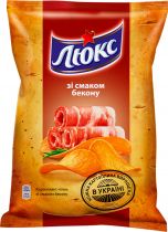 Упаковка чипсов Люкс со вкусом бекона 133 г x 23 шт Упаковка чипсов Люкс со вкусом бекона 133 г x 23 шт