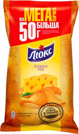 Упаковка чипсов Люкс со вкусом сыра 183 г x 18 шт