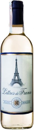 Вино Maison Bouey Lettres De France Blanc Moelleux 0.75 л белое полусладкое 11%