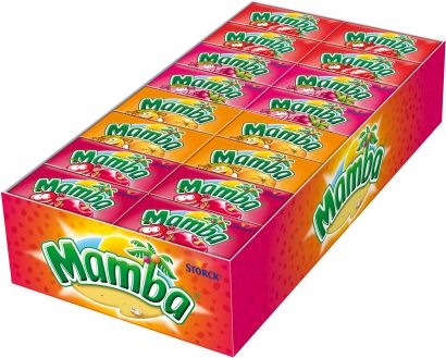 Упаковка жевательных конфет Mamba Ассорти 48 шт х 26.5 г