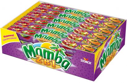 Упаковка жевательных конфет Mamba 2в1 24 шт х 106 г