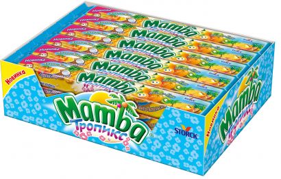 Упаковка жевательных конфет Mamba Тропикс 24 шт х 106 г